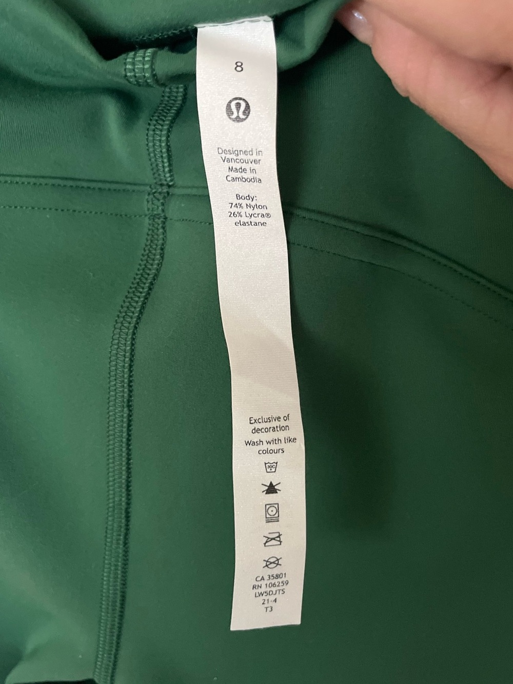 Lululemon Instill High-Rise Tight 25” Size 8 Like New - Picture 7 of 7